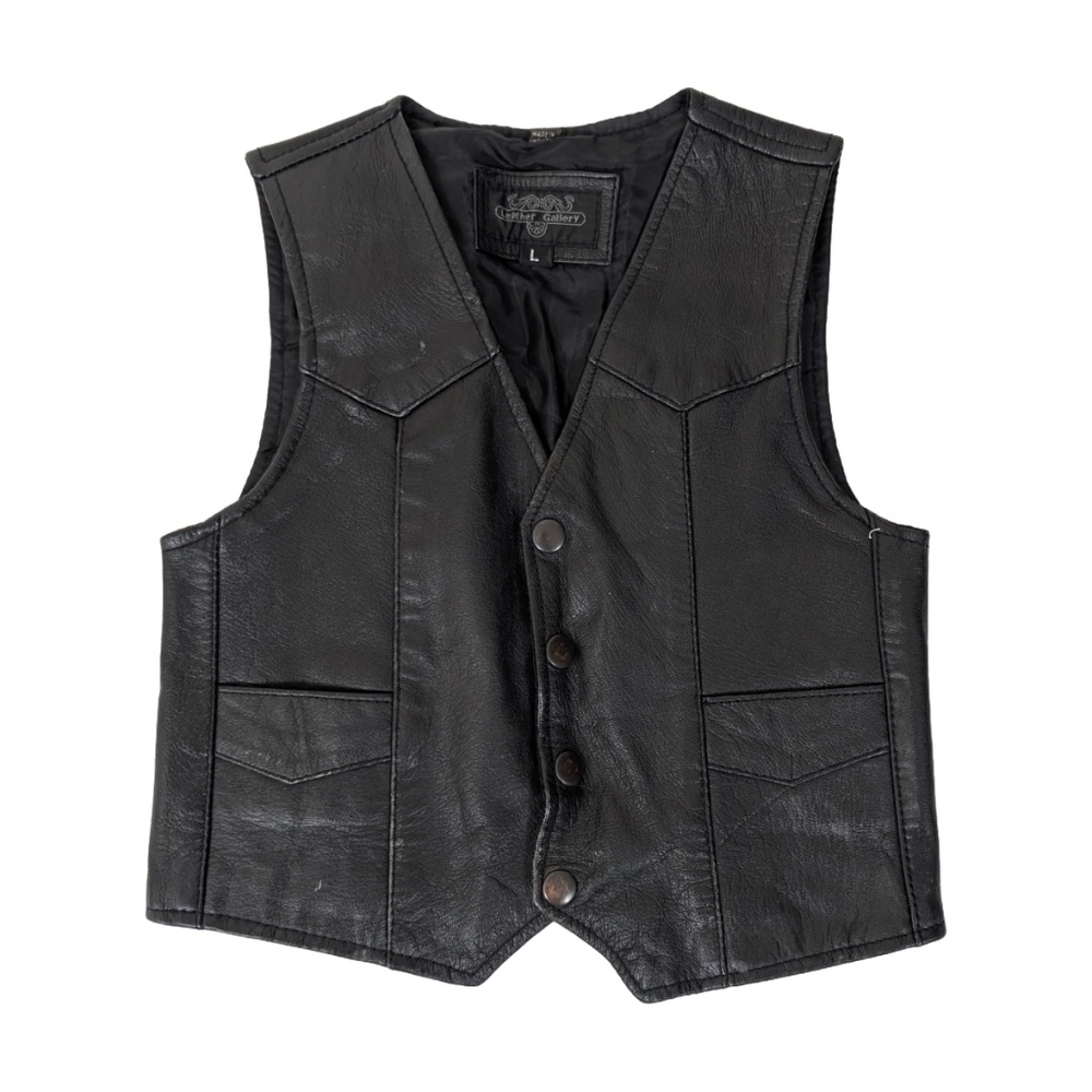 Harley-Davidson Kids Black Leather Vest